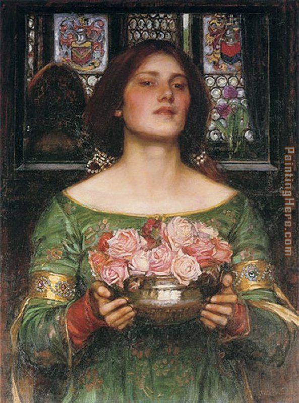 Gather Ye Rosebuds while ye may painting - John William Waterhouse Gather Ye Rosebuds while ye may art painting